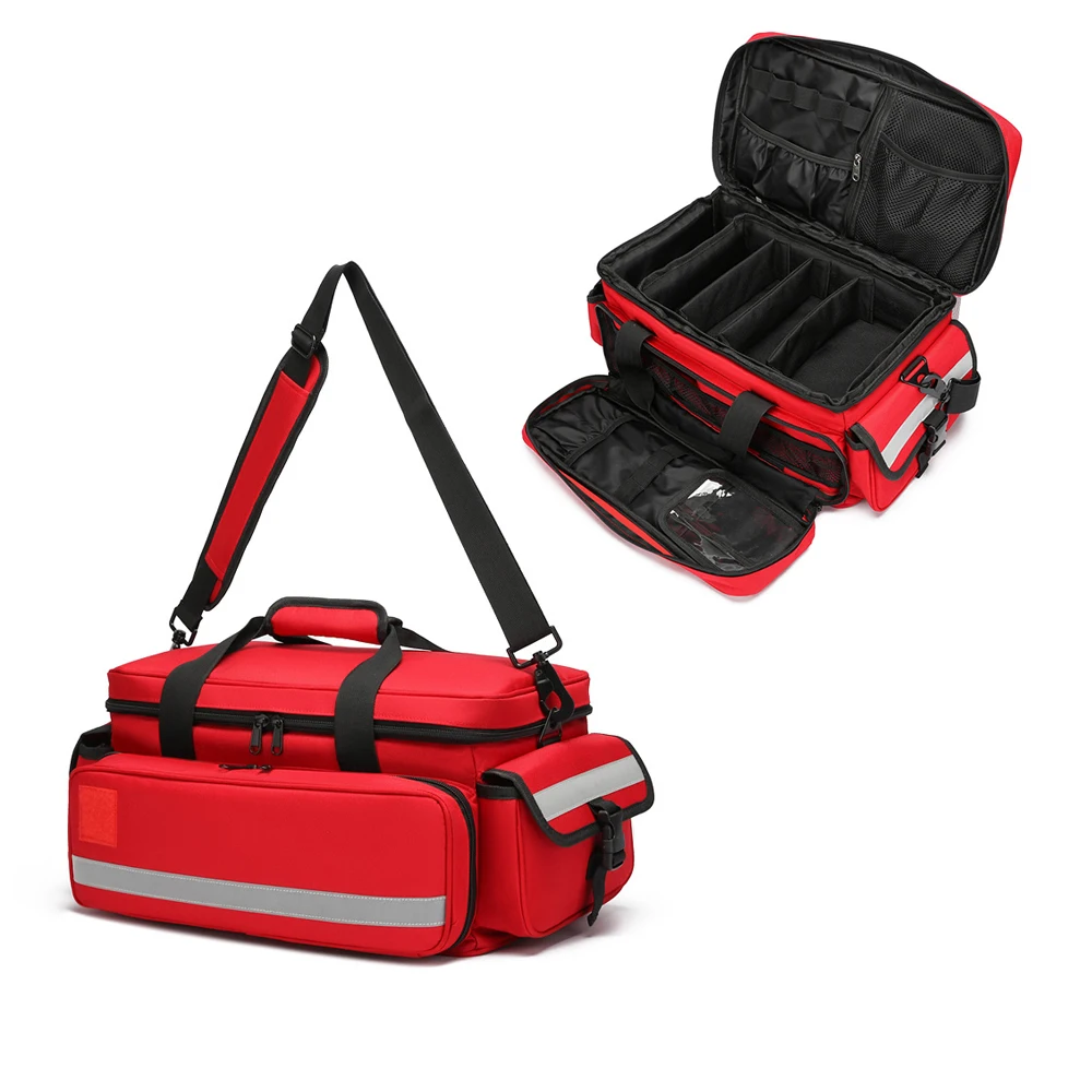 Portable Outdoor Survival Disaster First Aid Kits Empty Large Earthquake Emergency Bags Big Capacity Home/Car Medical Package