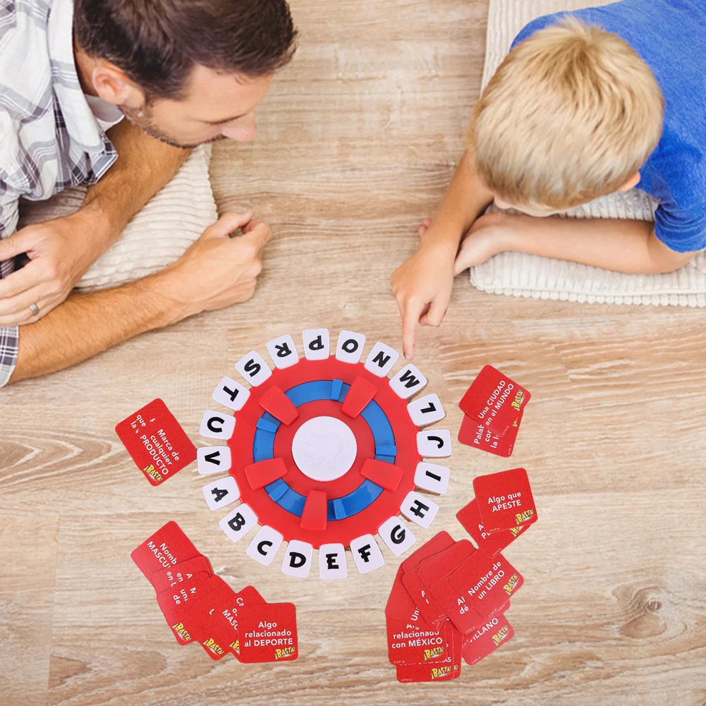 Jogo de tabuleiro de palavras de pensamento rápido, alfabeto criativo, jogo interativo de mesa para pais e filhos, brinquedos educativos para crianças