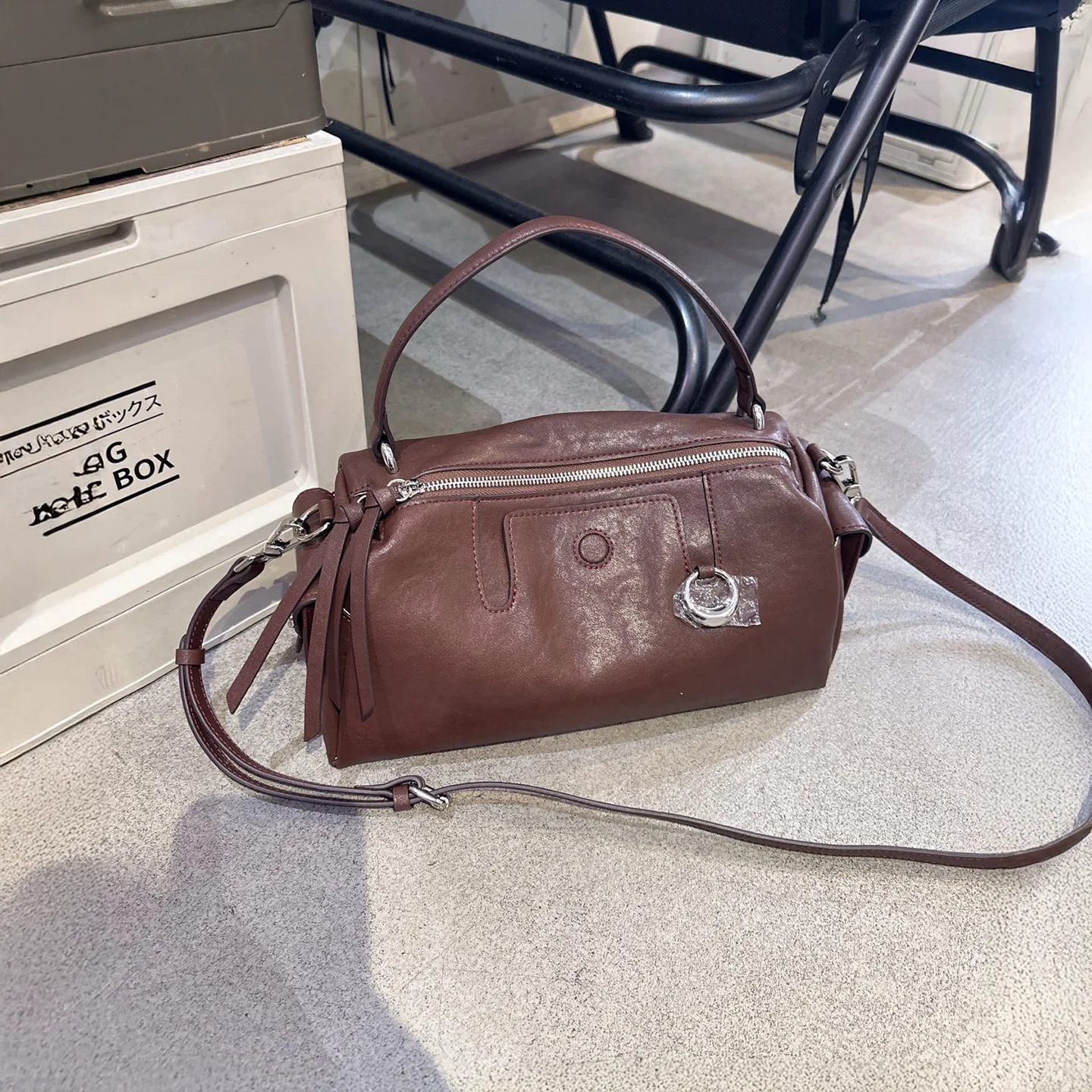 

Mendy Vintage Top Handle Crossbody Bag Women Bag Cowhide Leather Handbag Small Soft Retro Convertible Bags Designer Quality New