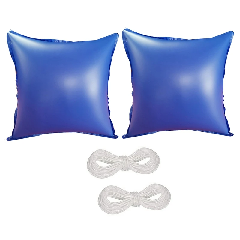 Almohada de aire para piscina, 2 piezas, 4X4 pies, 0,3 Mm de grosor, accesorios para piscinas sobre el suelo