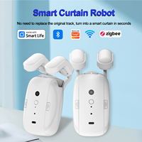 Zigbee T U I Track Roman Rod Smart Curtain Motor Electric Automatic Curtain Robot APP Voice Control Alexa Google Home Alice