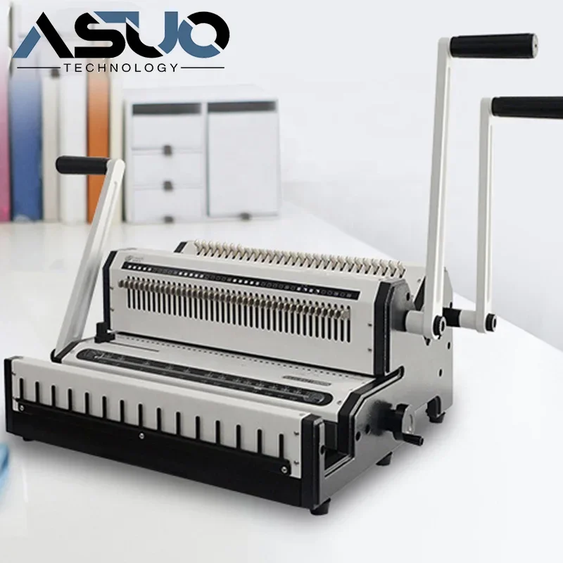 WW2500 Perfect Binding Machine Spiral Wire Binding Machine Office Binding Machine