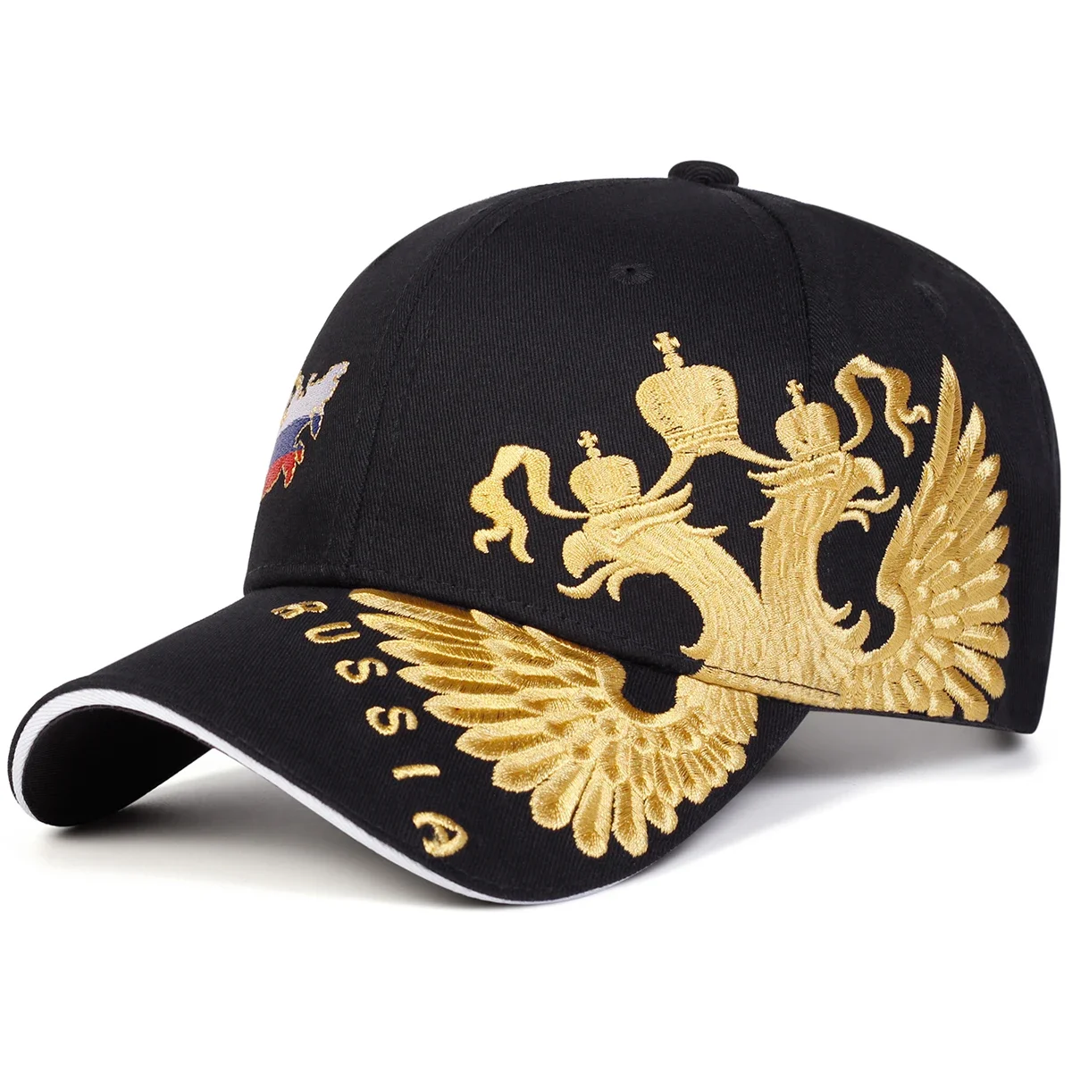 Unisex Map of Russia Embroidery Baseball Caps Spring and Autumn Outdoor Adjustable Casual Hats Sunscreen Hat Sports Cap