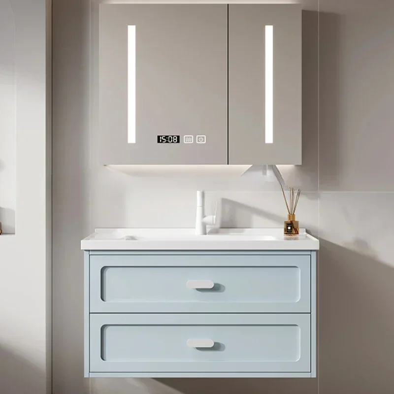 

Space Saving Comfortable Modern Luxury Bathroom Cabinet Washbasin Sink Storage Hovedskapet Washbasin Salon Station Furniture
