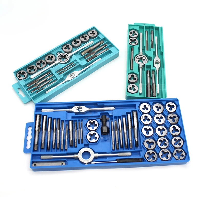 Tap Die Combination Set Hand Manual Wrench Braces Wire Tapping Tapping Tool Model Drill Threaded Hole