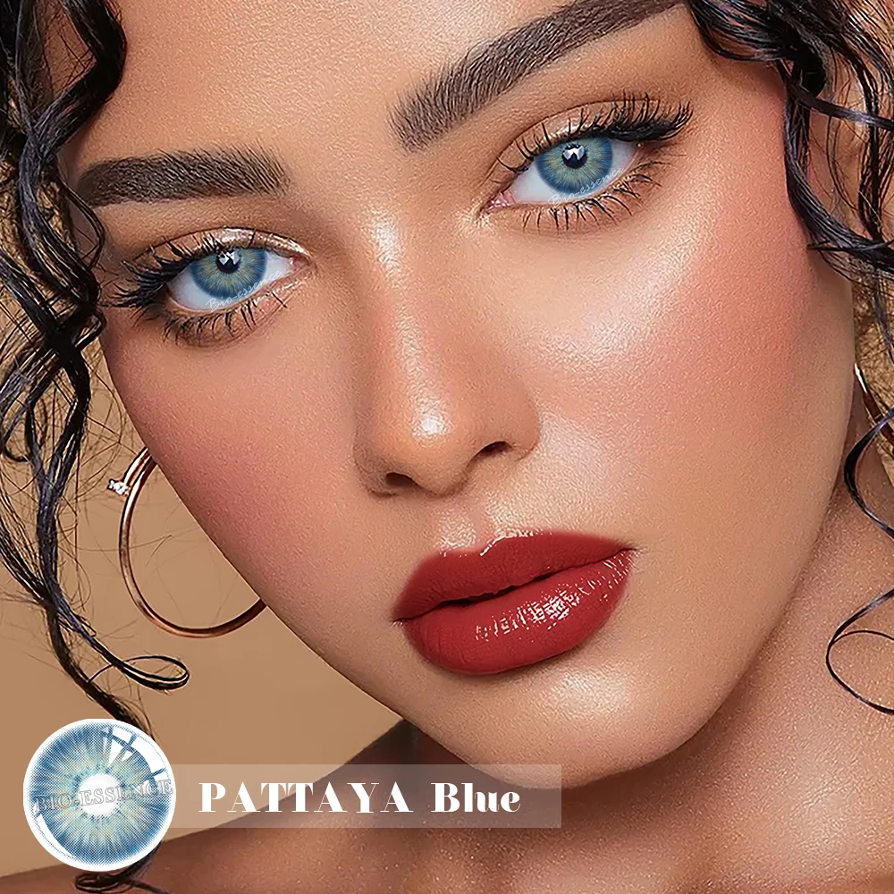 Bio-essense 2 Stück blaue Kontaktlinsen für Augen, natürliche farbige Kontaktlinsen mit blauen Augen, koreanische Kontaktlinsen, jährliche grüne Pupille – Detail 10