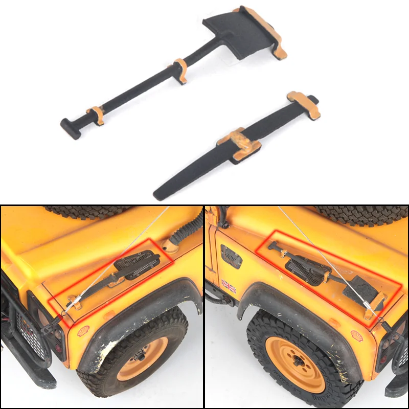 Camel Cup Model Shovel Steel Plate Mood Decoration for 1/10 RC Crawler Car Traxxas TRX4 Defender RC4WD D90 D110 Diy Parts