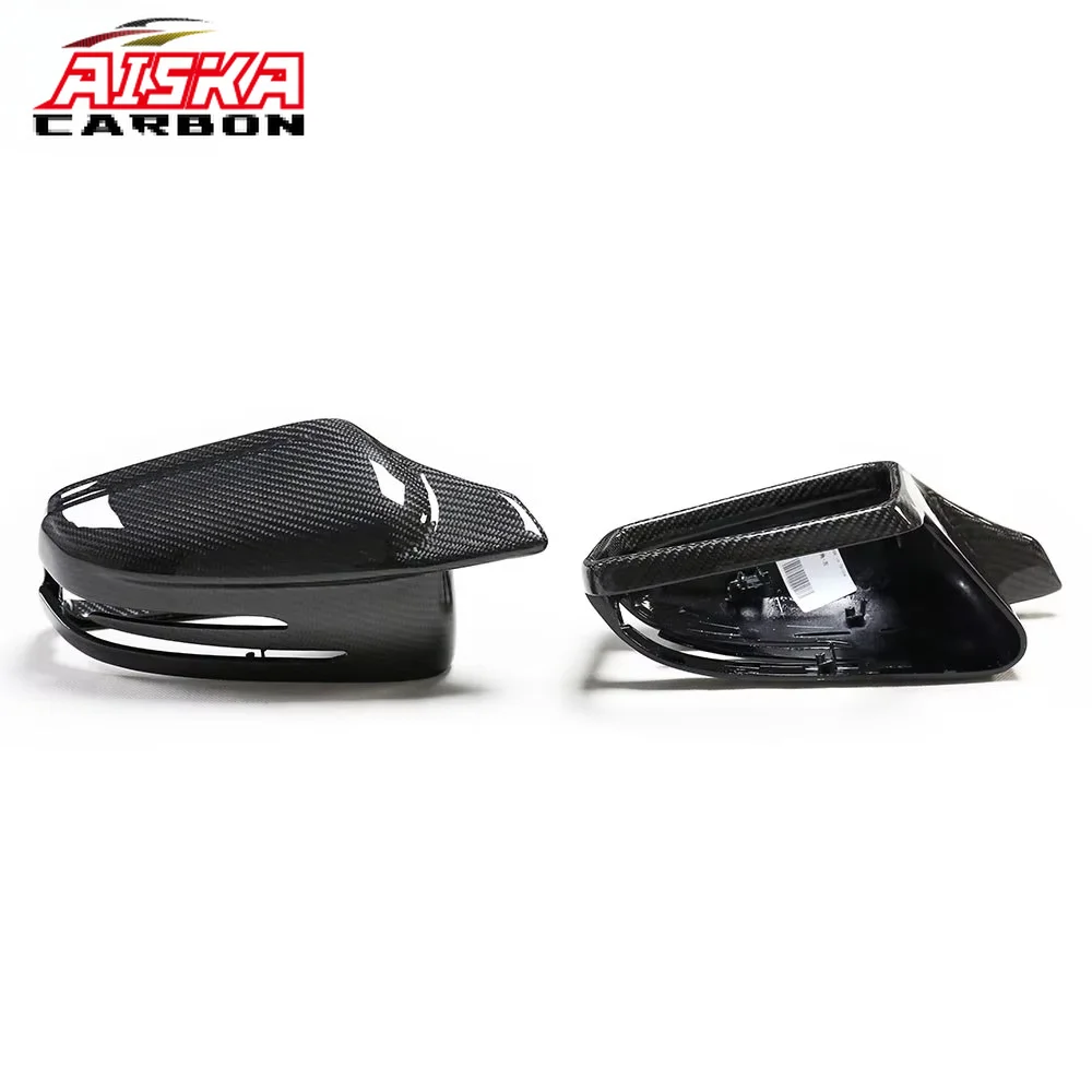 AISKA M LOOK Carbon Fiber Side Mirror Cover Replacement Wing Mirror Shell for Mercedes-Benz W117 W176 W204 W246 W221 W212 X204