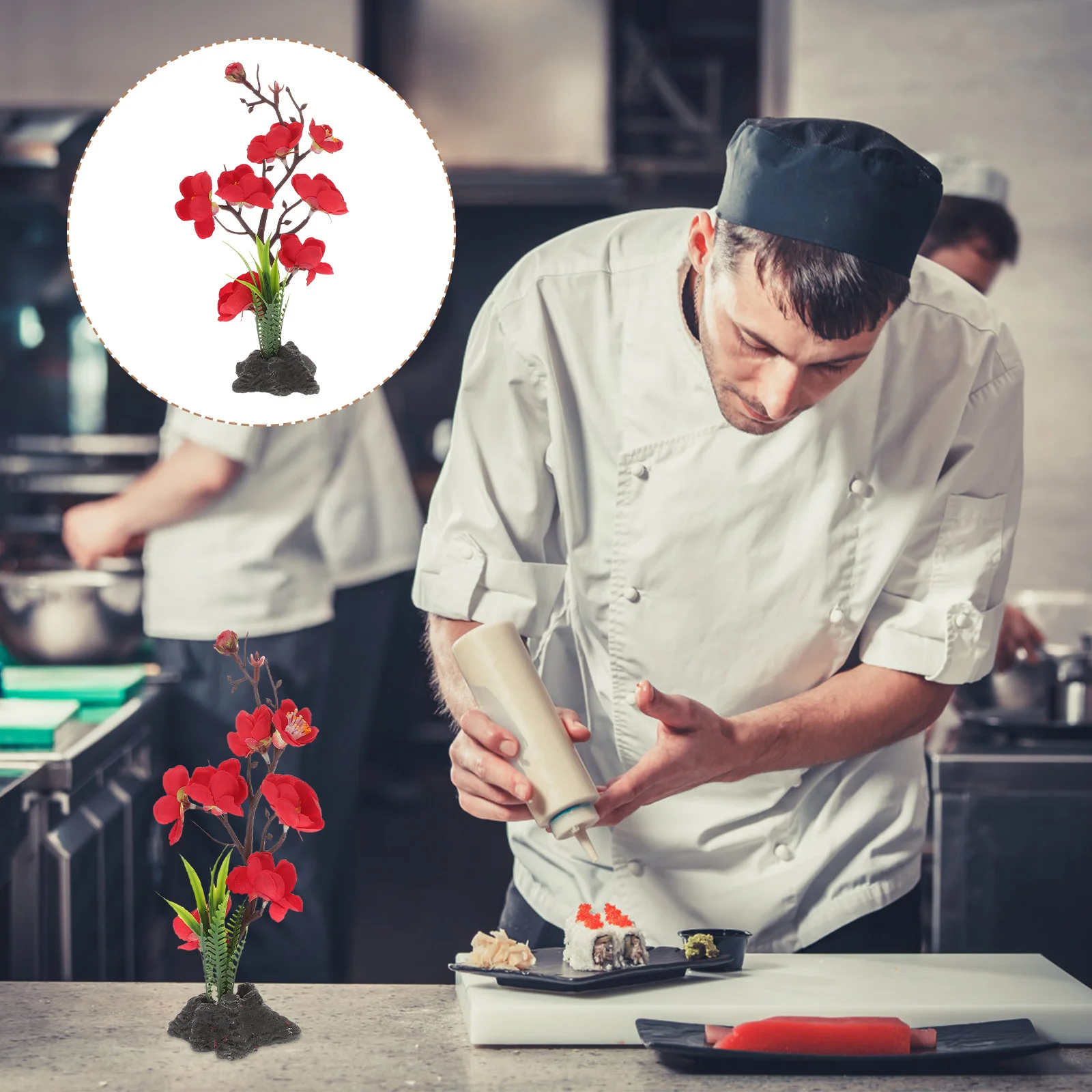 

Sushi Dish Decor Japanese Cold Dish Decor Plastic Food Ornament For Sashimi Plate Decoration Desktop Craft Home Hotel Tabletop