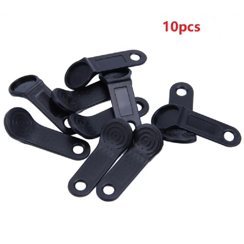 T88C 10 個 DS1990A-F5 TM カード iButton タグ、壁掛け式 ブラック