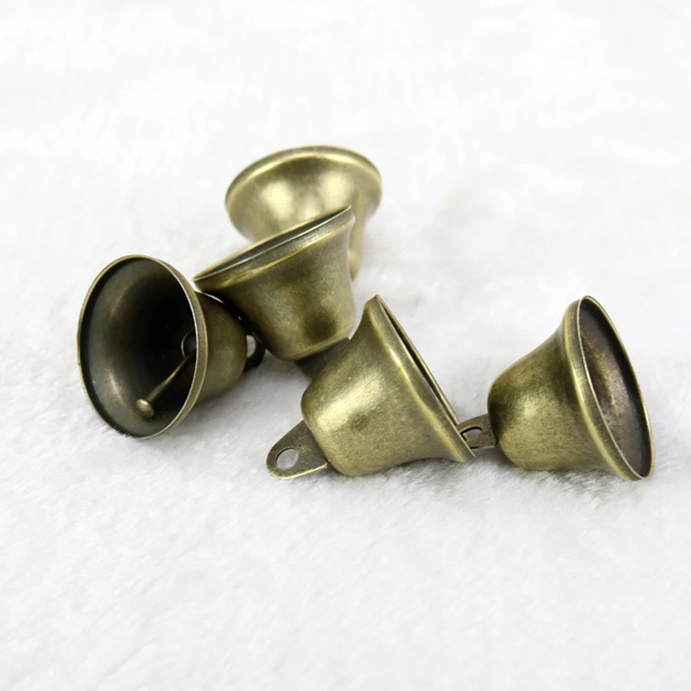 

20pcs 38Mm Retro Horn Bell Iron Wind Chime Diy Bell Ornament Party Decor Christmas Wedding Anniversary Hanging Bells Festival