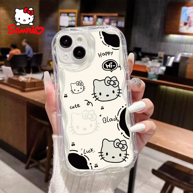 

Kitty Cat Phone Case Iphone 16/15/14/13/12/11/x/xs/xs Max Girls Mobile Phone Shell Sanrio Cute Accessory Children's Day Gift