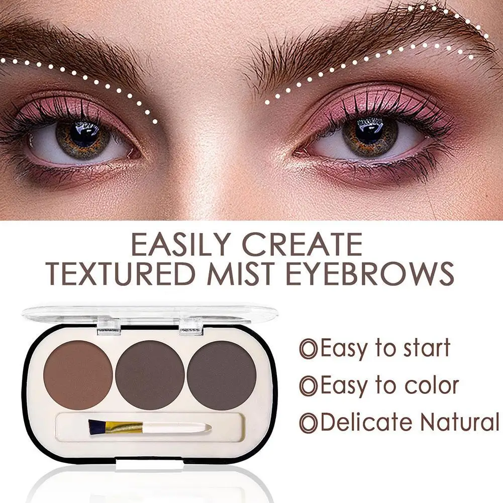 3 Colors Matte Eyebrow Powder Palette Waterproof Long-lasting Pomade Eye Brow Pomade Eyebrow Enhancer Makeup Cosmetics