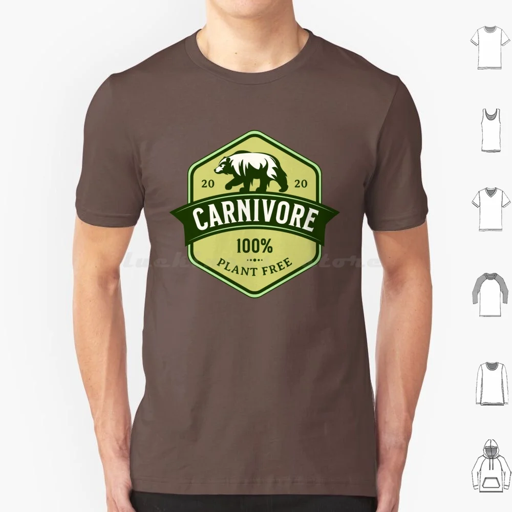 T-shirt carnivore sans plante, 100% coton, grande taille, Bbbe Operception, régime des Prairies, mode de vie, manger de la viande, 100%