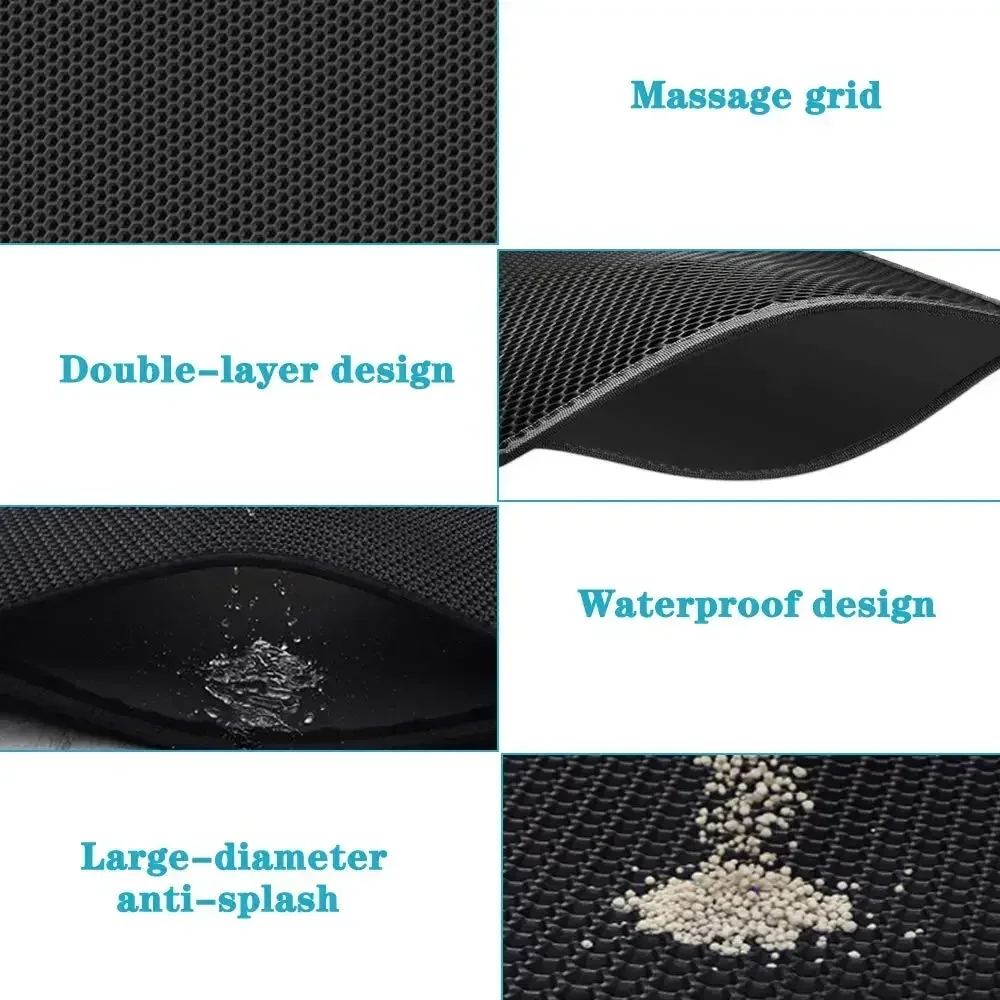 90x60cm Waterproof Cat Litter Mat 3