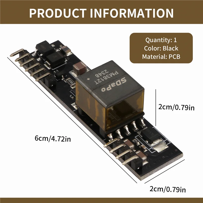 SDAPO DP9700 No Capacitor Version Docking With AG9700 POE Module 12V 1A