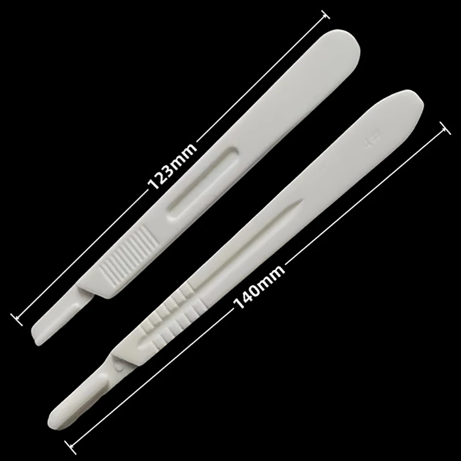 Disposable 3# 4# Plastic Scalpel Handle Operating Knife Blade Holder Surgical Knife Handle DIY Hand Tools 200pcs/lot