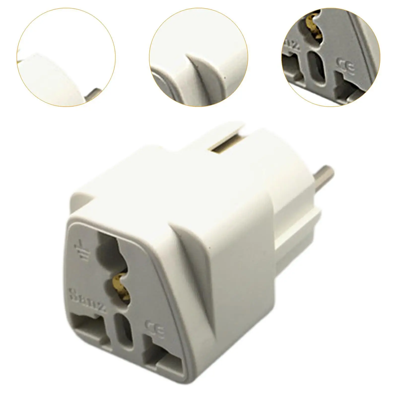 Europe Plug Converter AU/UK/US/CN to Europe Compact for Wall Hotel Household
