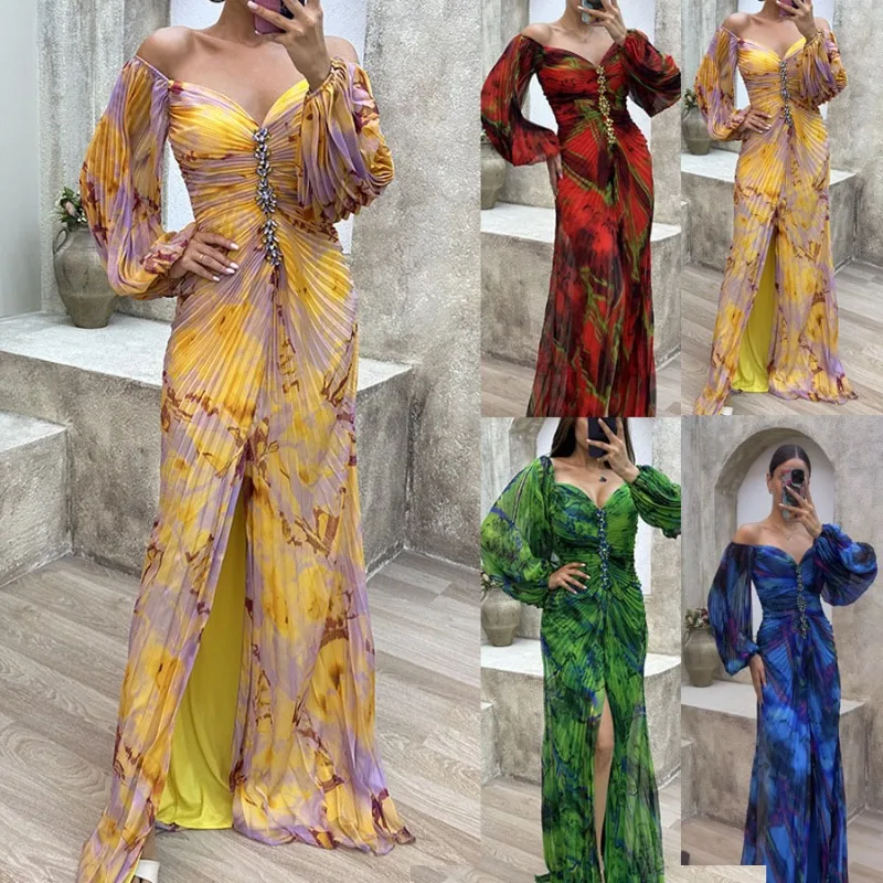 

Sexy Dress for Women Europe and America Spring and Summer New Mesh Printing Suspenders Leisure Fashion Party