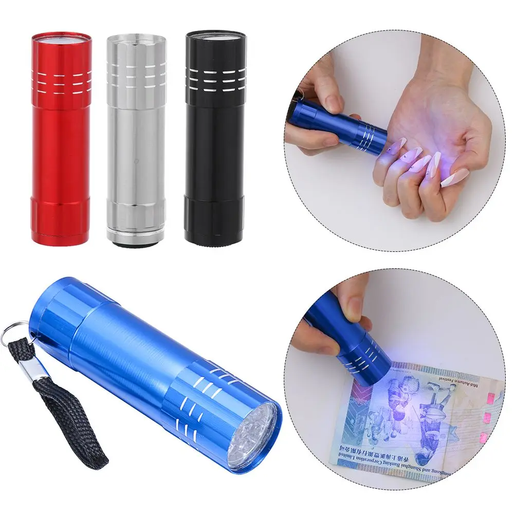 Alloy Auminum UV Lamp Nail Gel Fast Drying Manicure Tool Flashlight Nail Dryer Manicure Flashlight