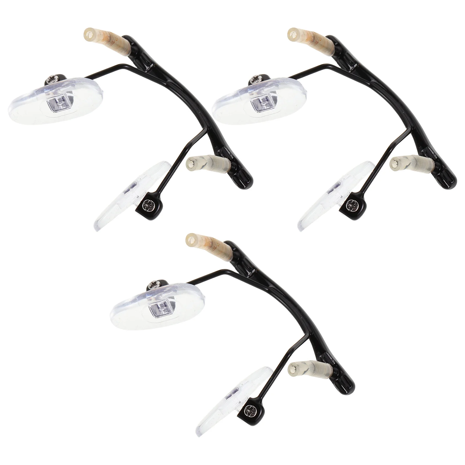 

3Pcs Nose Bridge Pads Rimless Glasses Accessories Hanging Style Single Hole Frameless Spectacle Nose Bridge Connector