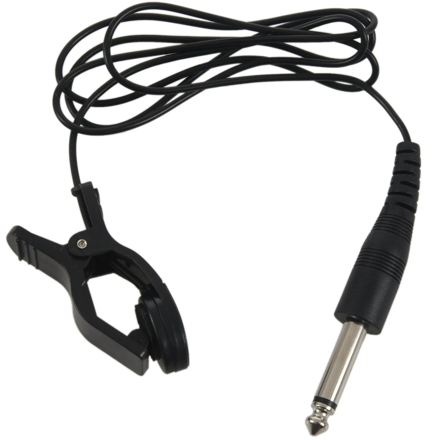 Clip Universal para guitarra acústica, micrófono de contacto piezoeléctrico para pastilla, color negro