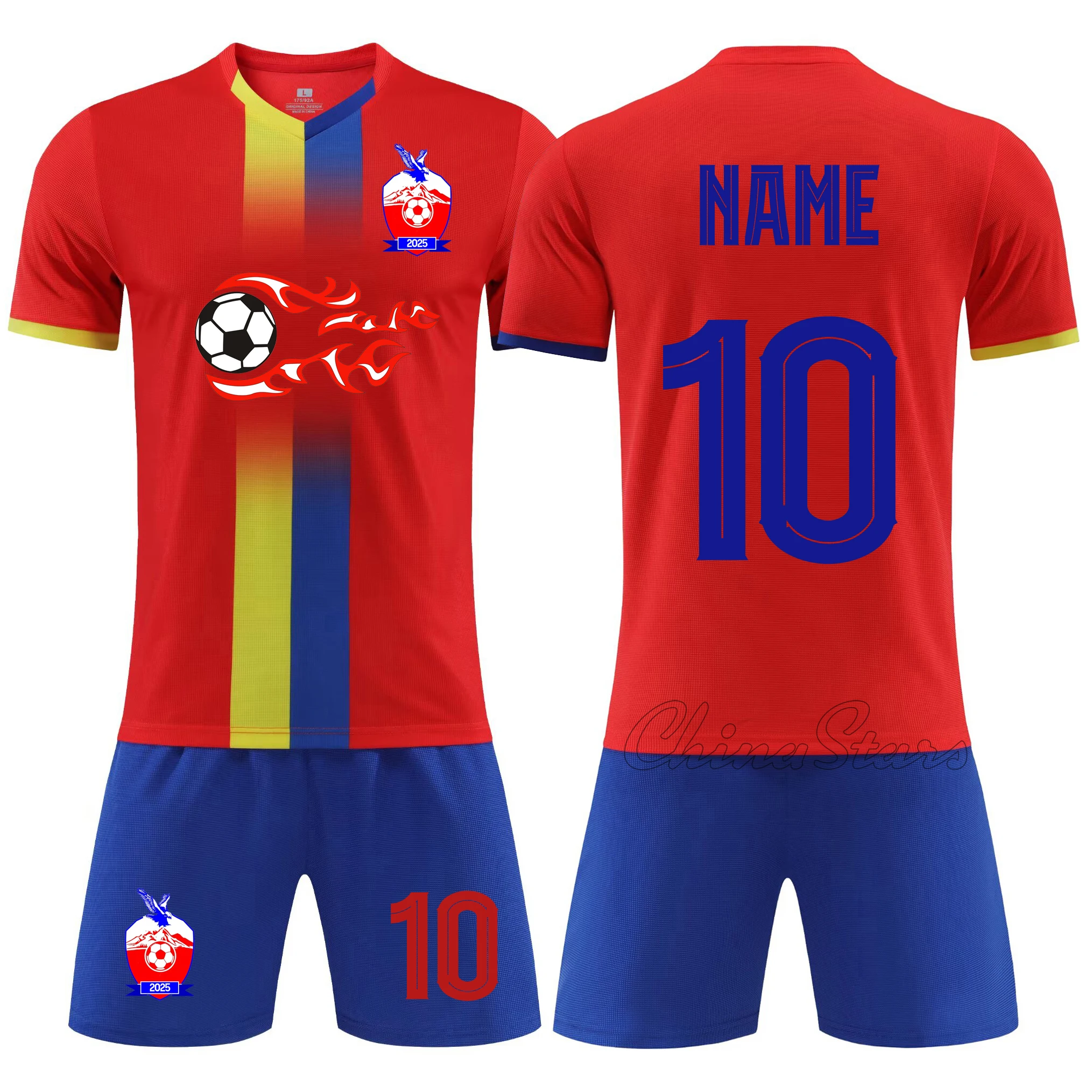 

Boys Adult Football Jersey Tracksuit Men Soccer Sports Uniforms Kids Play Ball Sportswear Kits Vest Children's Football Suit