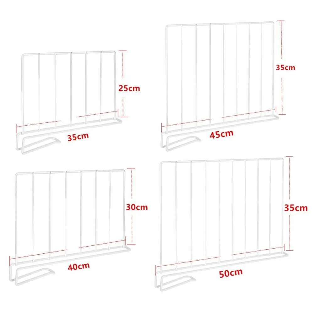 Space Saving Metal Closet Divider White Clip On Wardrobe Divider Moveable Clamp No Tools Closet Partition For Kitchen - view 6