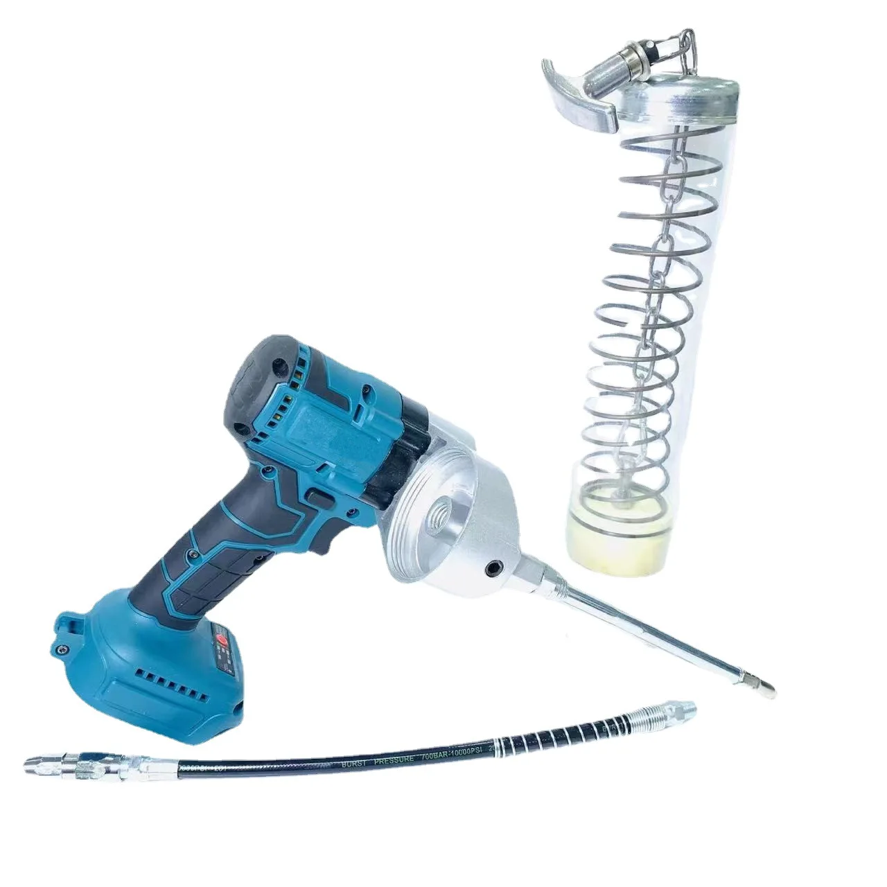 High Pressure Portable Brushless Lithium Electric Grease Gun Cordless Power Tool Lubricating Oil Filling Machine