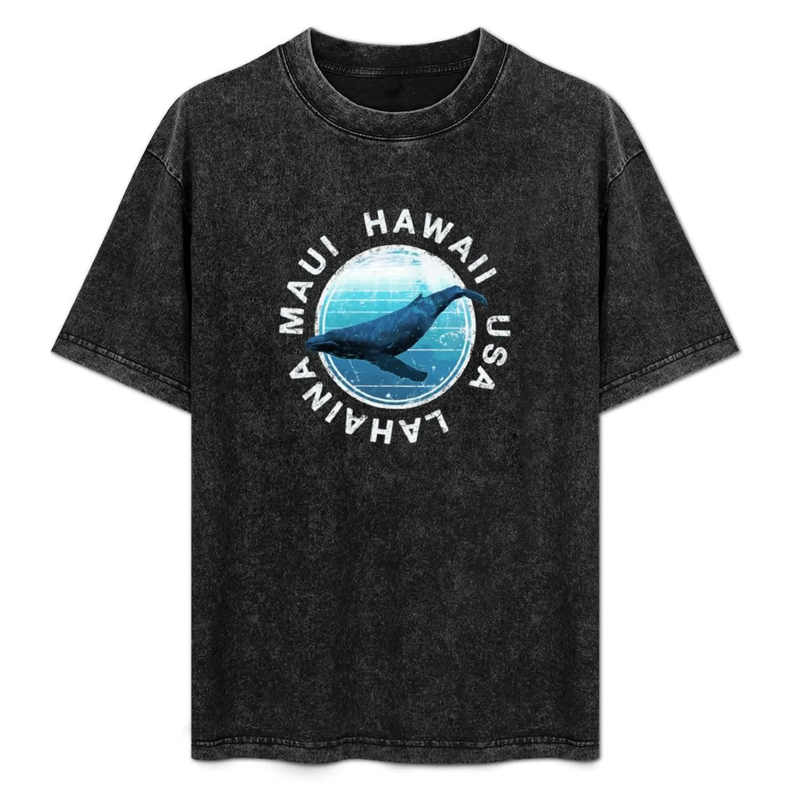 

MAUI Hawaii Humpback Whale Lahaina Hawaiian T-Shirt Casual Graphic Print Tee