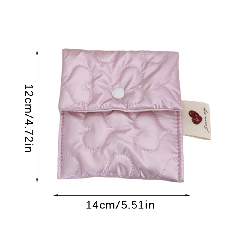 Petit sac cosmétique coréen doux pour femmes et filles, serviettes hygiéniques, poudres, maquillage, rouge à lèvres, voyage, écouteurs, porte-monnaie