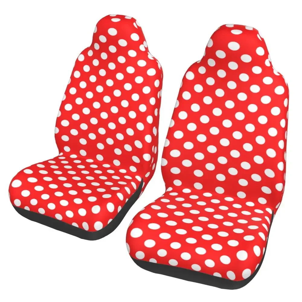 Cherry Dot 2PCS Car Seat Cover Anti Fouling Front Seat Cushion Car Truck SUV Protective Cover seat cover A beautiful girl