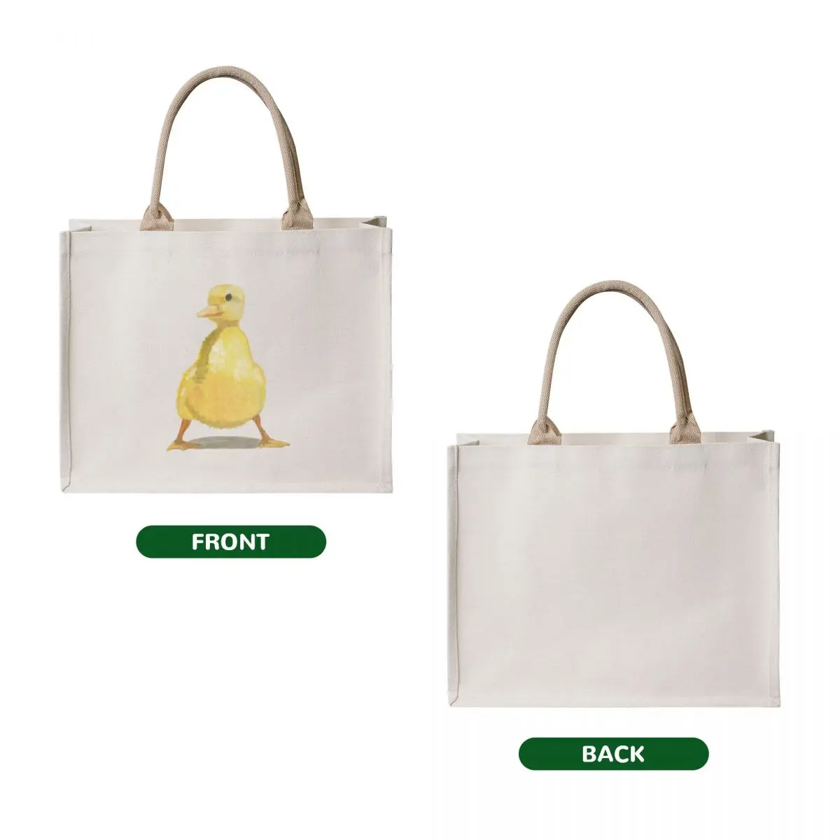 Yellow Baby Duck Tote Bag tote bag university eco pack tote bag men