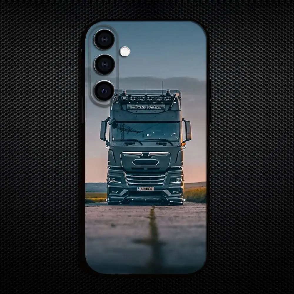 Etui na telefon Trucks SA-AB do Samsung Galaxy A73, A72, A71, A70, A53, A52, A51, inne miękkie czarne etui