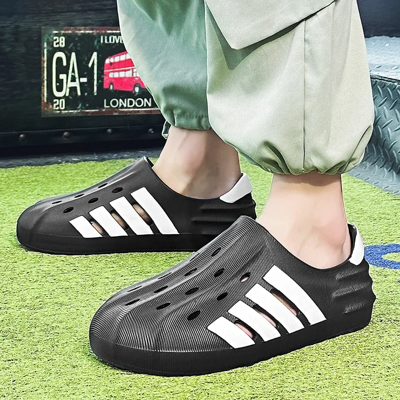 

Женские сандалии, обувь с отверстиями в парном стиле, нескользящие тапочки-тюльпаны, уличная обувь, пляжные повседневные удобные сабо