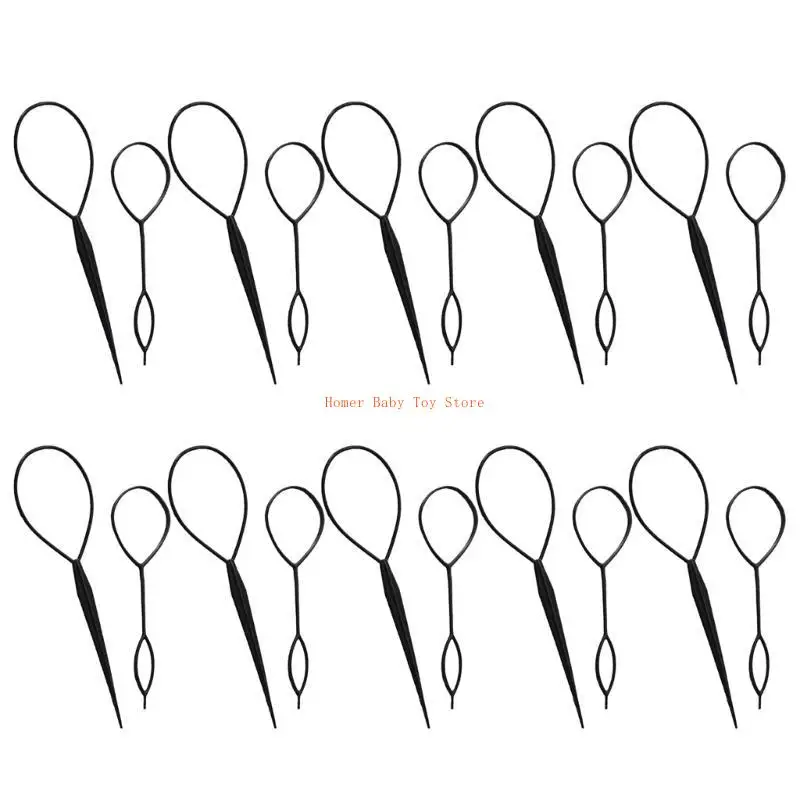 

J0PF Topsy Инструменты для хвоста волос для женщин 10 массовых инструментов для укладки волос Наборы для изготовления хвоста