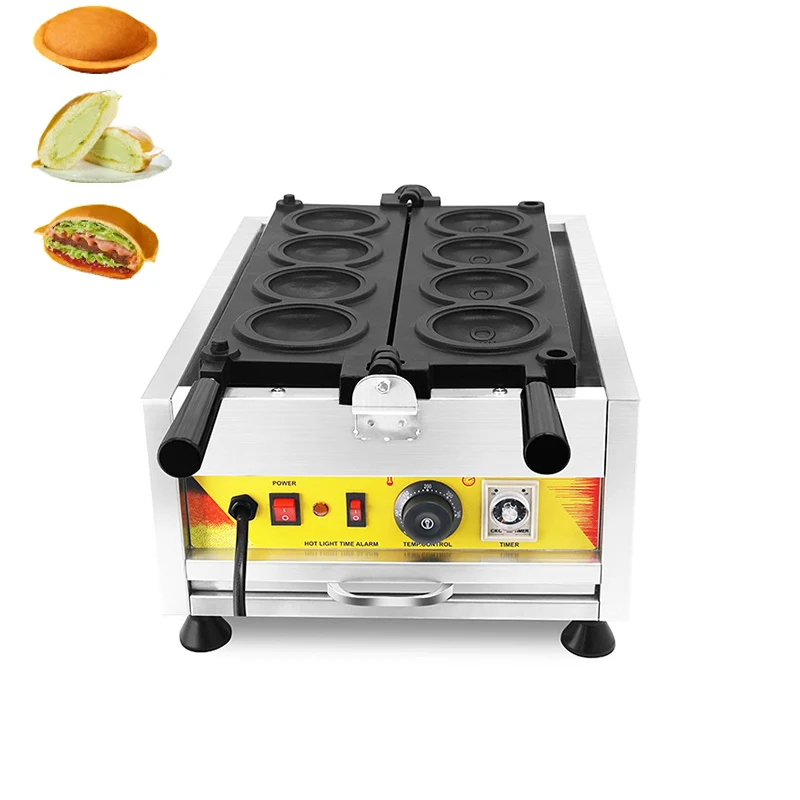 

Electric 4PCS UFO Burger Maker Machine 3000W Hamburg Gelato Panini Press Machine UFO Shape Ice Cream Waffle Maker