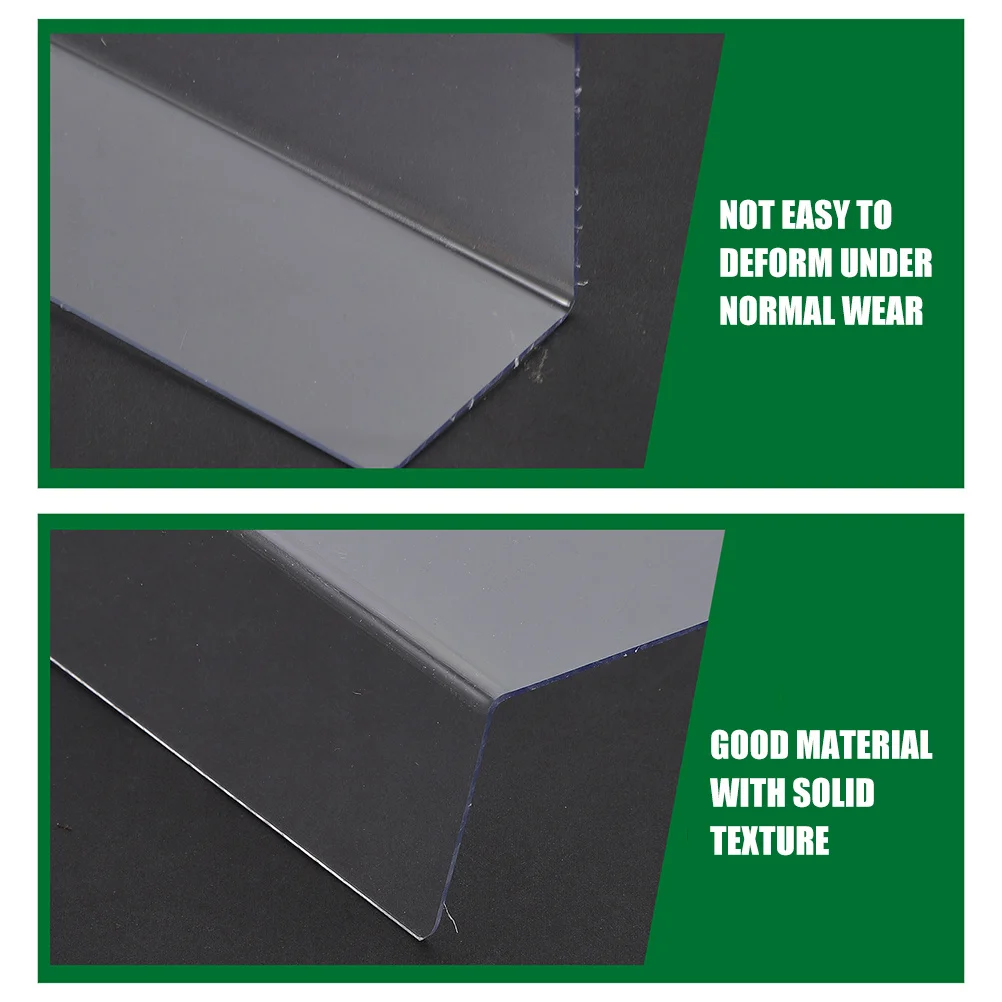 

10Pcs Clear Plastic Dividers L Shaped Shelf Organizer for Closet Bookcase Supermarket Storage Management Shelf Dividers