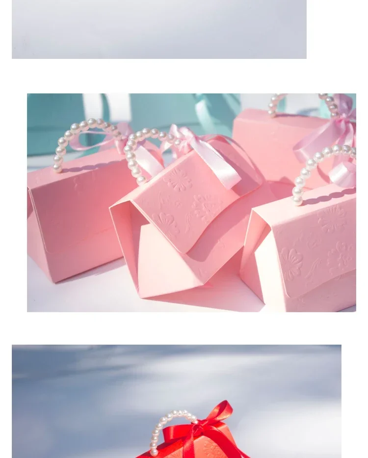 RMTPT 10 Stück/Set Tragbare Party- und Hochzeitsgeschenkboxen, Süßigkeitenboxen, Baby-Shower-Geschenkboxen, Hochzeitsgeschenkboxen, Süßigkeiten-Geschenkboxen – Detail 3