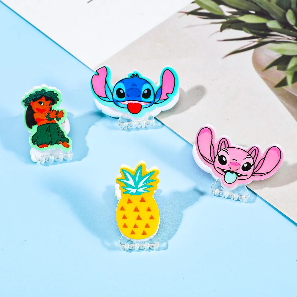 

4PCS of cute Disney cartoon Stitch hair claws, multi-functional hair accessories