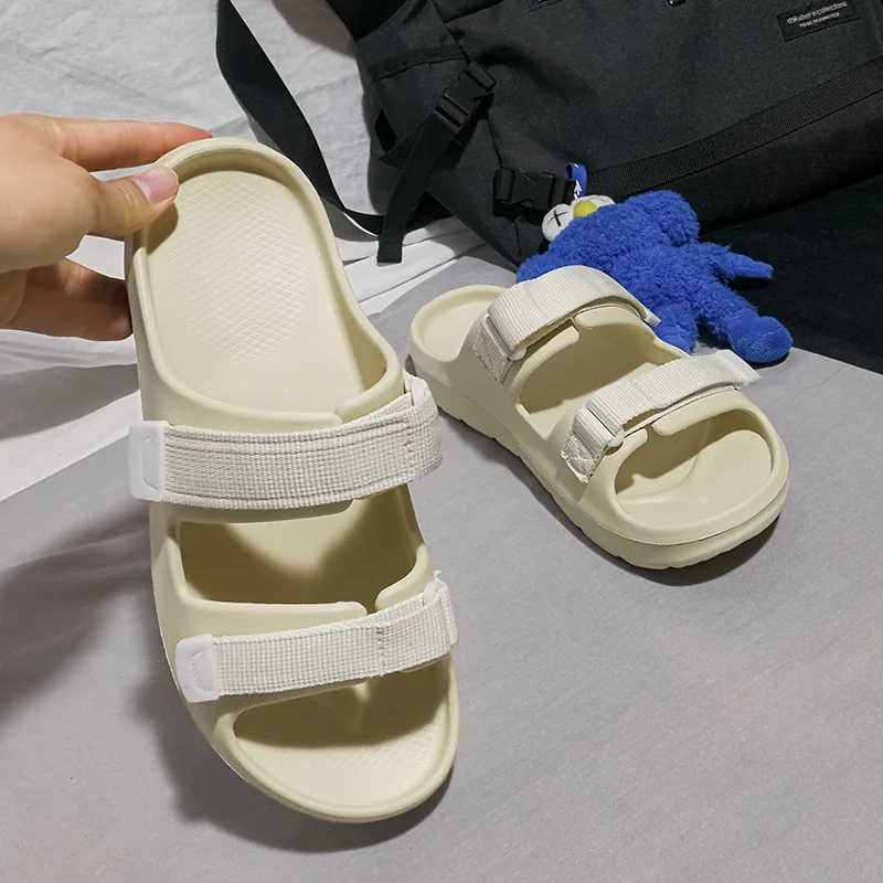 

Fashionable Men's Casual Slippers Summer Couple Adjustable Beach Sandals Men's Slippers