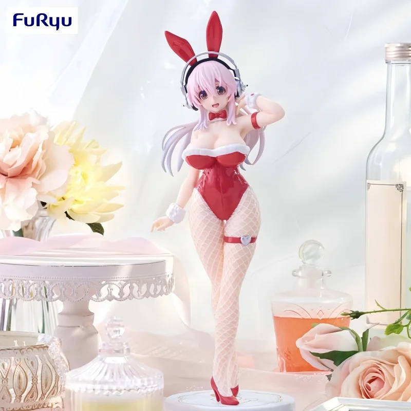 

[In Stock] Original Genuine Furyu Bicute Bunnies 30cm Super Sonico Pvc Collection Model Kawaii Figure Christmas Gifts Toys