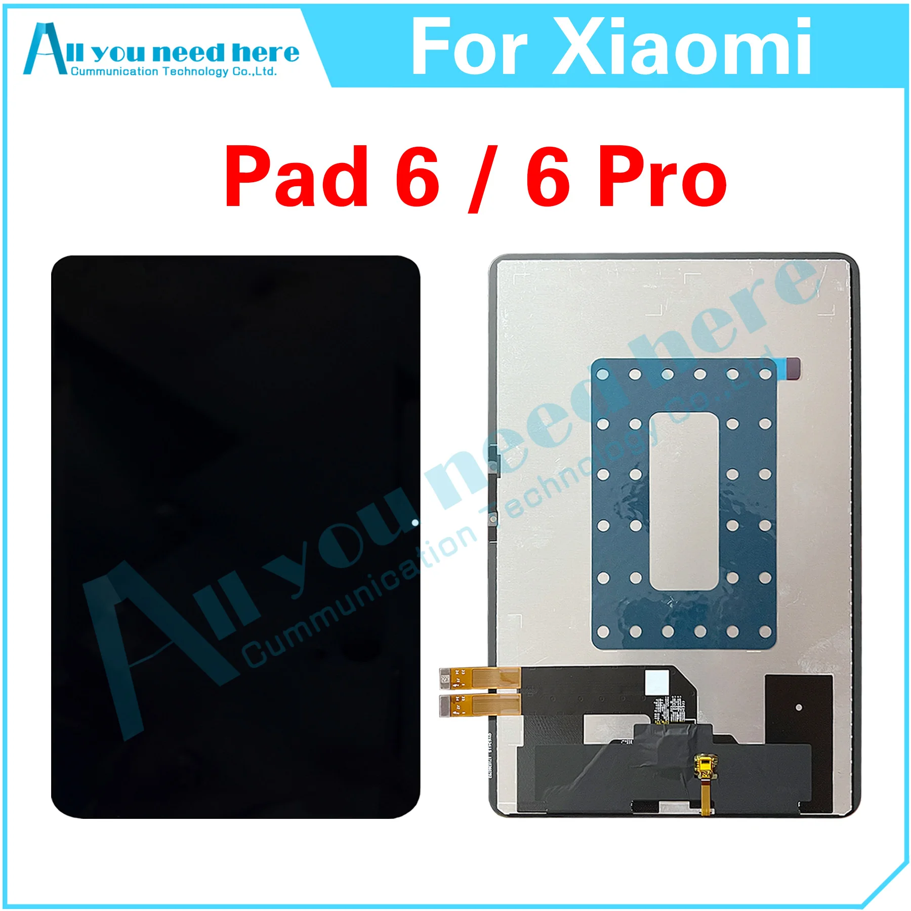 100% Test For Xiaomi Pad 6 Pro LCD Display Touch Screen Digitizer Assembly Repair Parts Replacement