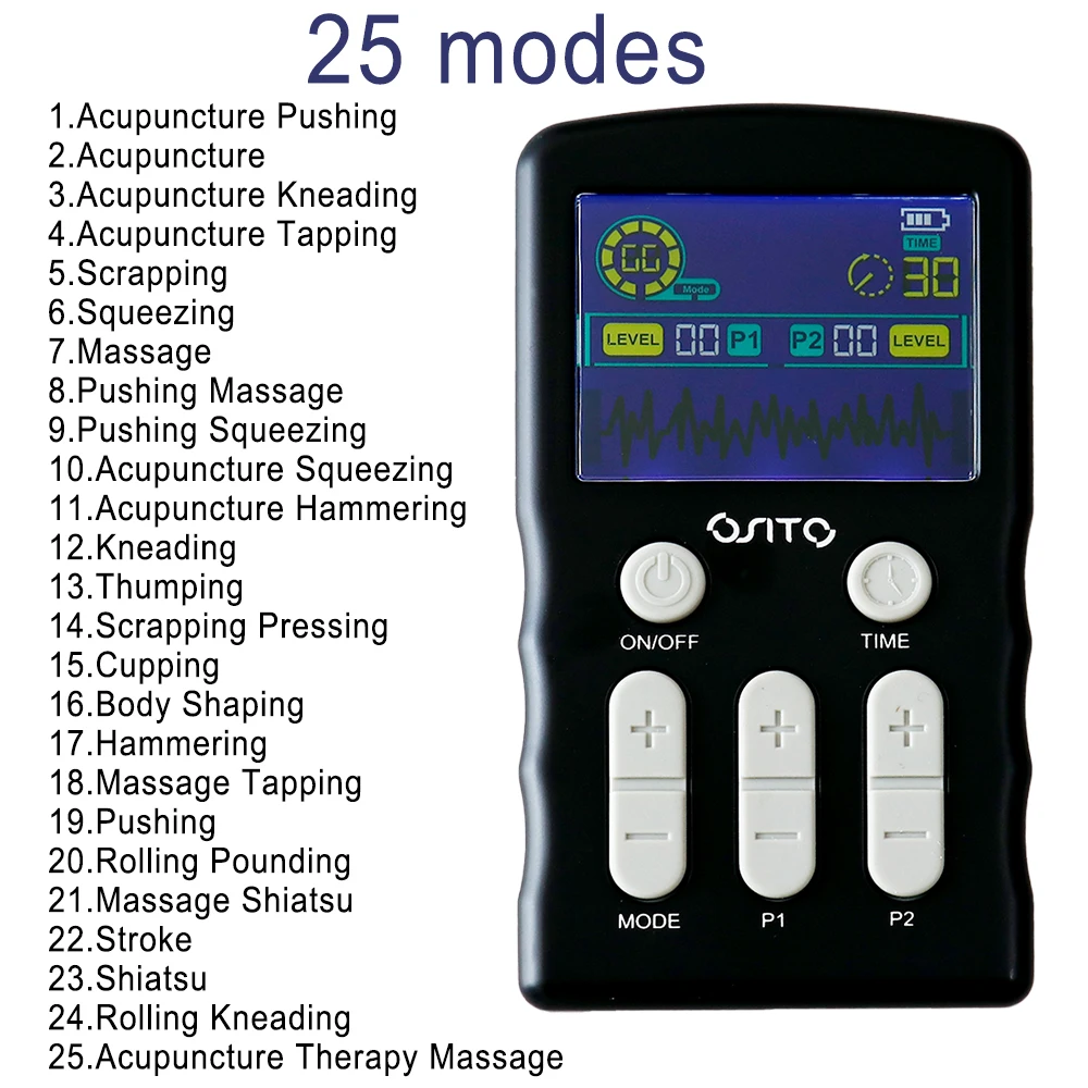 العلاج بالعشرات الكهربائية نبض EMS محفز العضلات الوخز بالإبر مدلك الجسم الرعاية الصحية آلة التخسيس التردد الرقمي #4