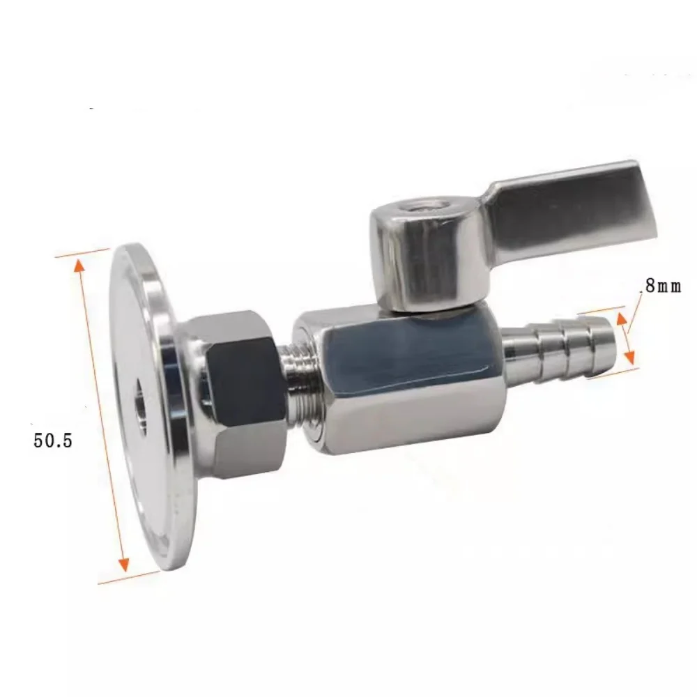 Steel Handle OD 50.5mm Chuck to Pagoda Joint,Chuck Valve Chuck Turret Joint,Stainless Steel 304 Ball Valve