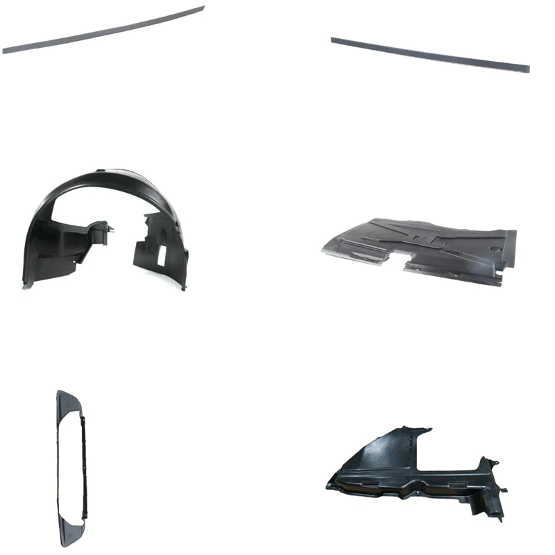 Adaptor connector, front protective strip, door, right front protective strip, door, right front cover plate, right fender liner
