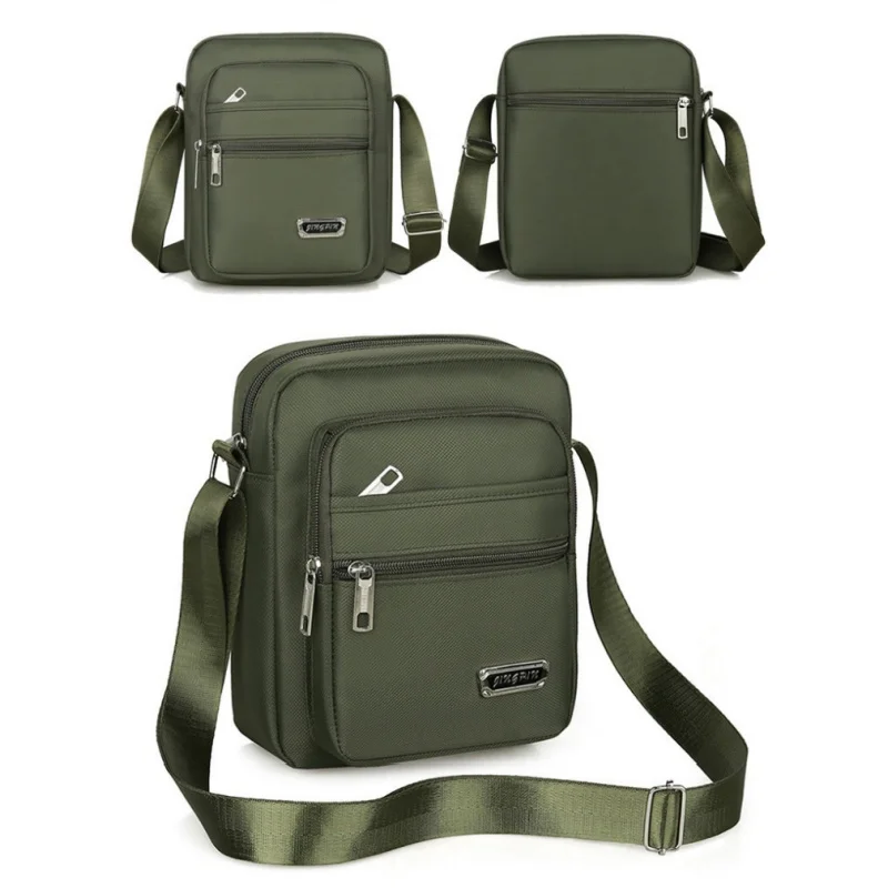 Men's Nylon Shoulder Bag Business Leisure Large Capacity Portable Handbag Multi Layer Waterproof Summer Male's Crossbody Bags gallery 3