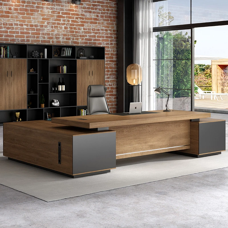 CEO desk,boss table,office Furniture,, , CEO , Simple Modern Manager And Chair Set, Office Furniture, Executive Desk