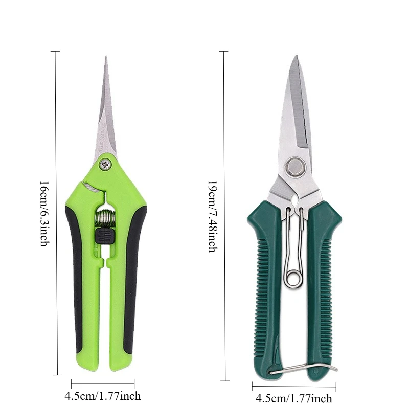 أدوات الحدائق مقص بونساي مقص البستنة المعدنية أداة تشذيب اليد القاطع قطف الفاكهة الاعشاب المنزلية بوعاء