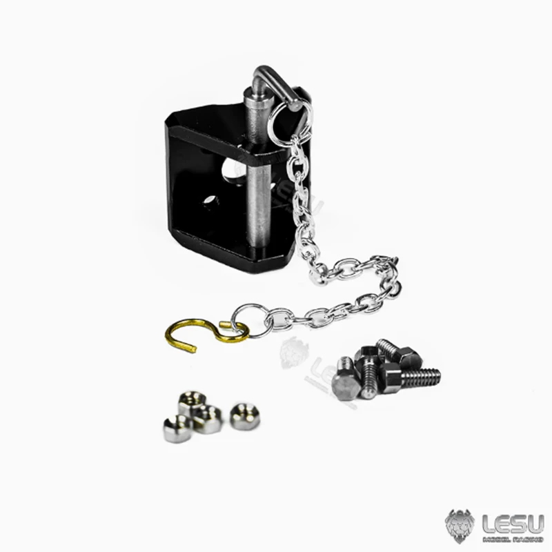RC 1/14 LESU Metal Rear Hook Spare for Tamiya Hydraulic Excavator Loader Dump Truck for MAN VOLVO Trailer Tipper DIY Parts